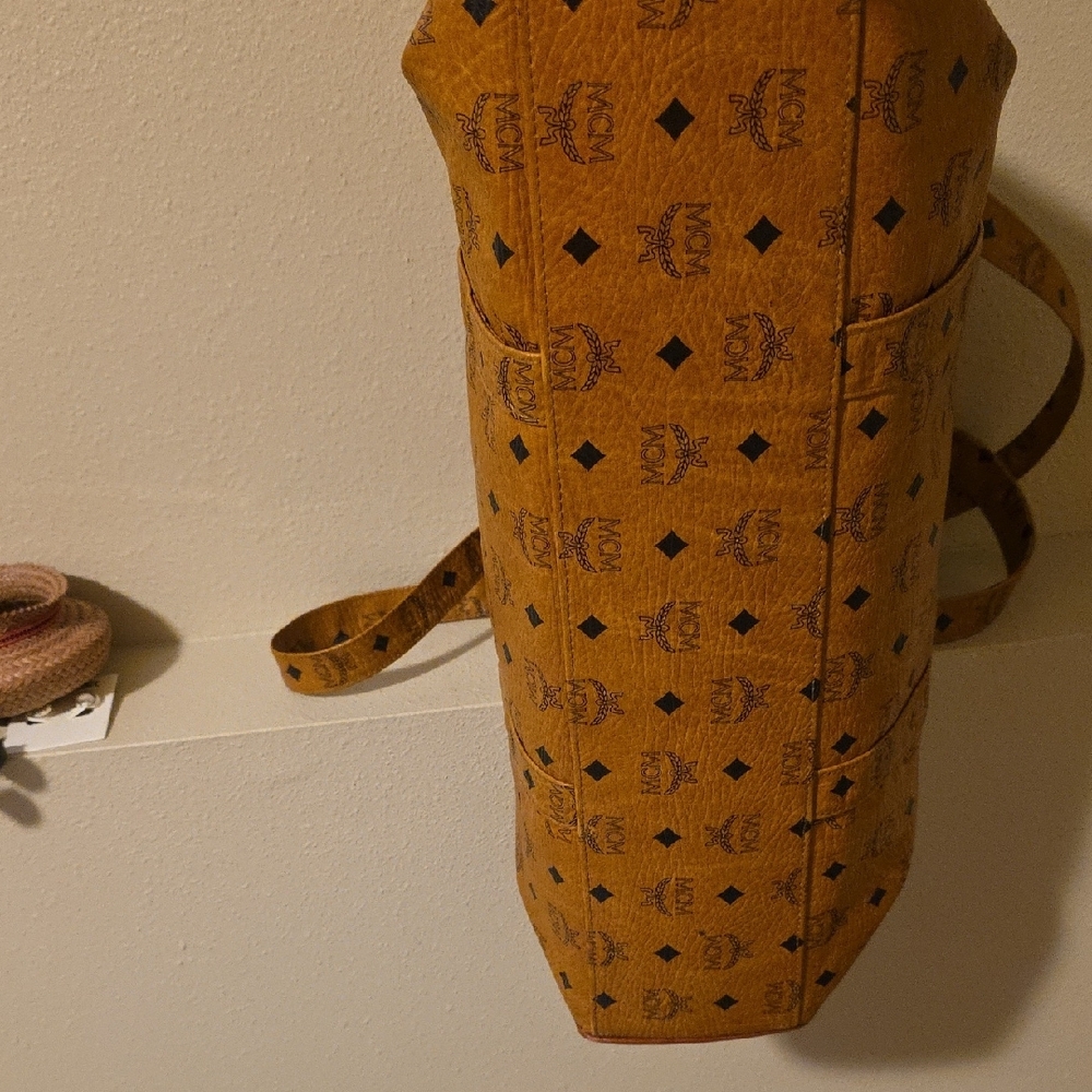 MCM Cognac Monogram Travel Bag# - Picture 10 of 14
